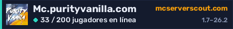 Banner del servidor Mc.purityvanilla.com