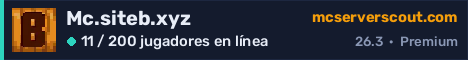 Banner del servidor Mc.siteb.xyz