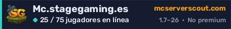 Banner del servidor Mc.stagegaming.es