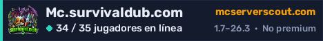 Banner del servidor Mc.survivaldub.com