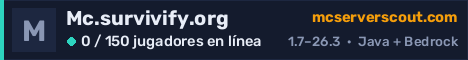 Banner del servidor Mc.survivify.org