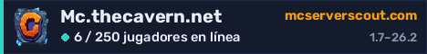 Banner del servidor Mc.thecavern.net