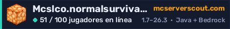 Banner del servidor Mcslco.normalsurvival.com