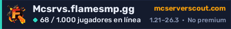 Banner del servidor Mcsrvs.flamesmp.gg