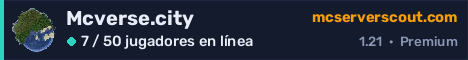 Banner del servidor Mcverse.city