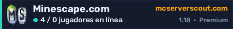 Banner del servidor Minescape.com