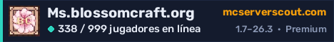 Banner del servidor Ms.blossomcraft.org