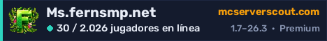 Banner del servidor Ms.fernsmp.net