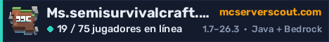 Banner del servidor Ms.semisurvivalcraft.com