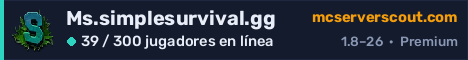 Banner del servidor Ms.simplesurvival.gg
