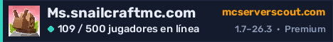 Banner del servidor Ms.snailcraftmc.com