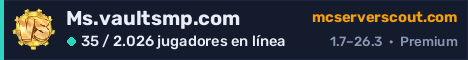 Banner del servidor Ms.vaultsmp.com
