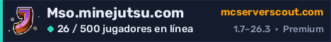 Banner del servidor Mso.minejutsu.com