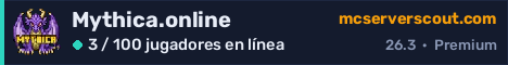 Banner del servidor Mythica.online