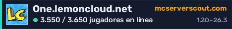 Banner del servidor One.lemoncloud.net