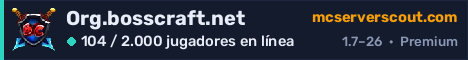 Banner del servidor Org.bosscraft.net
