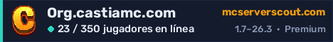 Banner del servidor Org.castiamc.com
