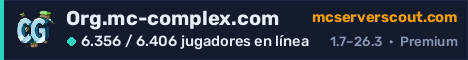 Banner del servidor Org.mc-complex.com