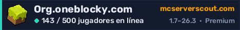 Banner del servidor Org.oneblocky.com