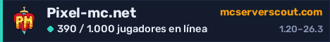 Banner del servidor Pixel-mc.net