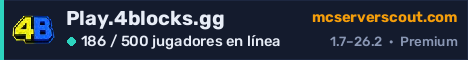 Banner del servidor Play.4blocks.gg
