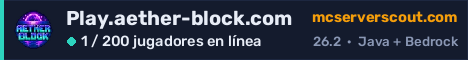Banner del servidor Play.aether-block.com