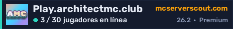 Banner del servidor Play.architectmc.club