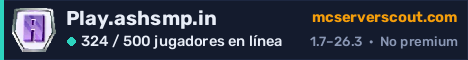 Banner del servidor Play.ashsmp.in