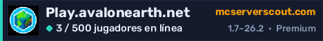 Banner del servidor Play.avalonearth.net
