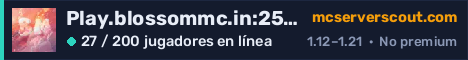 Banner del servidor Play.blossommc.in:25599