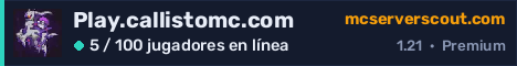 Banner del servidor Play.callistomc.com