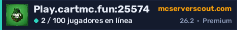 Banner del servidor Play.cartmc.fun:25574