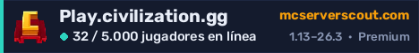 Banner del servidor Play.civilization.gg