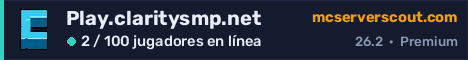 Banner del servidor Play.claritysmp.net