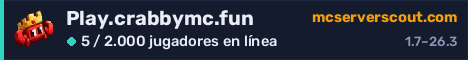 Banner del servidor Play.crabbymc.fun