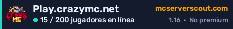 Banner del servidor Play.crazymc.net