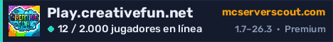 Banner del servidor Play.creativefun.net