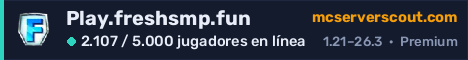Banner del servidor Play.freshsmp.fun