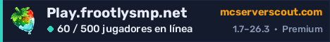 Banner del servidor Play.frootlysmp.net