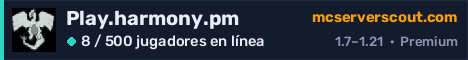 Banner del servidor Play.harmony.pm