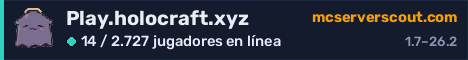 Banner del servidor Play.holocraft.xyz