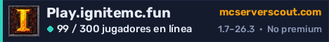 Banner del servidor Play.ignitemc.fun