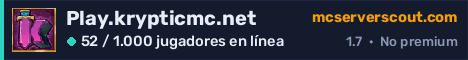 Banner del servidor Play.krypticmc.net