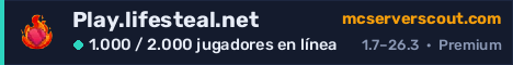 Banner del servidor Play.lifesteal.net