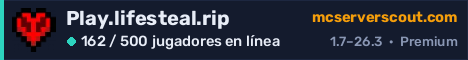 Banner del servidor Play.lifesteal.rip
