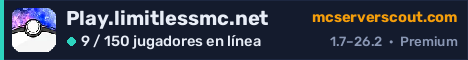 Banner del servidor Play.limitlessmc.net
