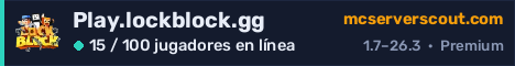 Banner del servidor Play.lockblock.gg
