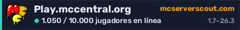 Banner del servidor Play.mccentral.org