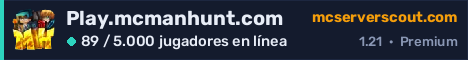 Banner del servidor Play.mcmanhunt.com