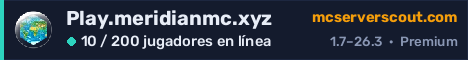 Banner del servidor Play.meridianmc.xyz